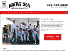 Tablet Screenshot of nativesonfishing.com